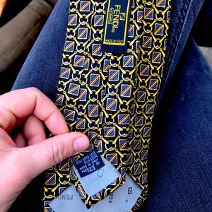 100% silk Fendi Tie